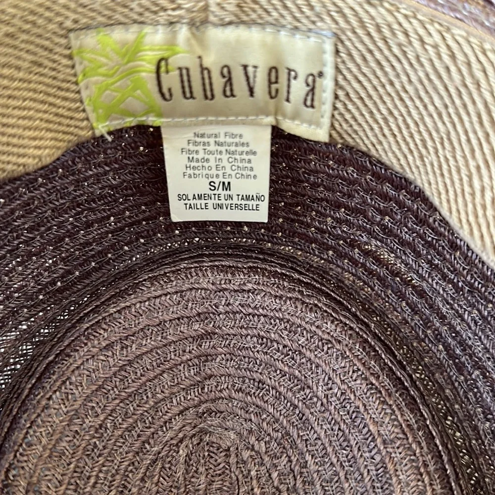 Cubavera Natural Fiber Paper Braid Fedora Hat S/M